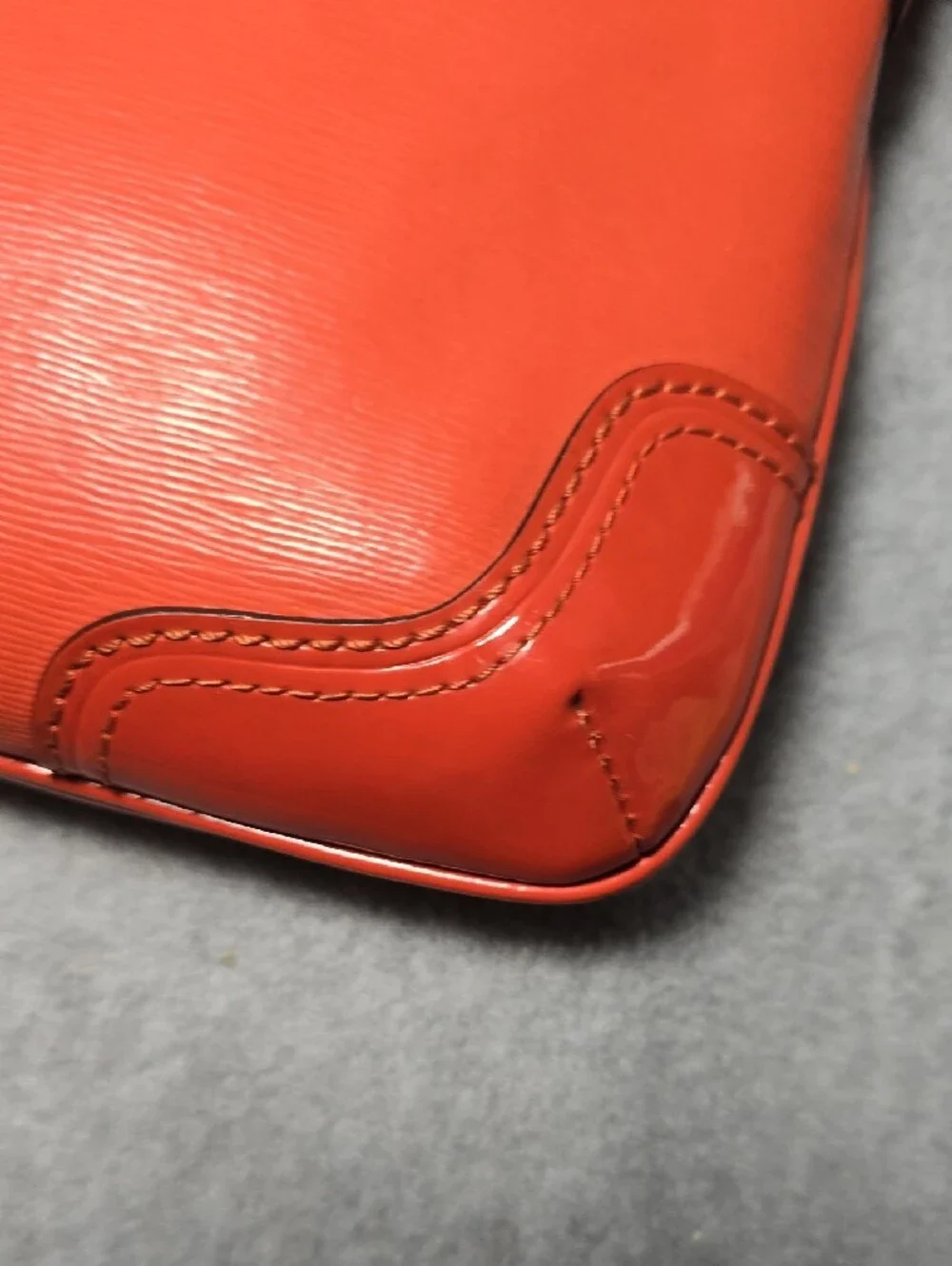 Coach Madison Leather Pocket Swingpack Crossbody Tangerine Orange